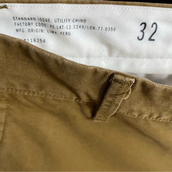 Apolis Global Citizen Utility Chino Pants Slim Fit Men - Picture 6 of 6